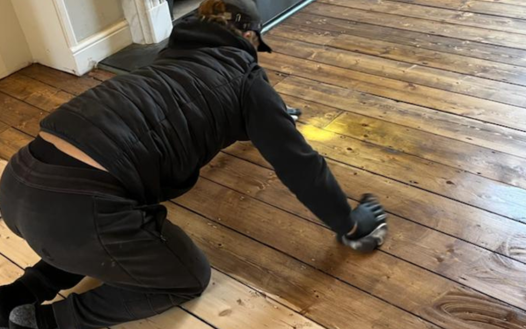 Breaking down the process of staining wood floors