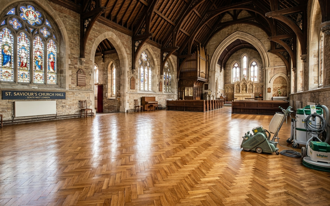 Church Wood Floor Restoration in South West London